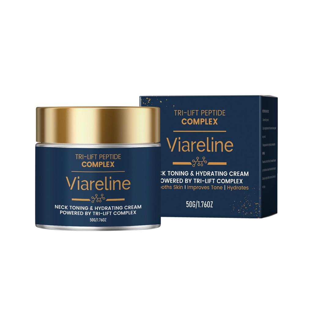 VIARELINE Crema Idratante Delicata per il Collo - Morbida, Nutriente e Non Appiccicosa per una Pelle Liscia e Delicata