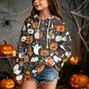 Kids' Casual Halloween Print Pullover Hoodie Sweatshirt for Everyday Wear
