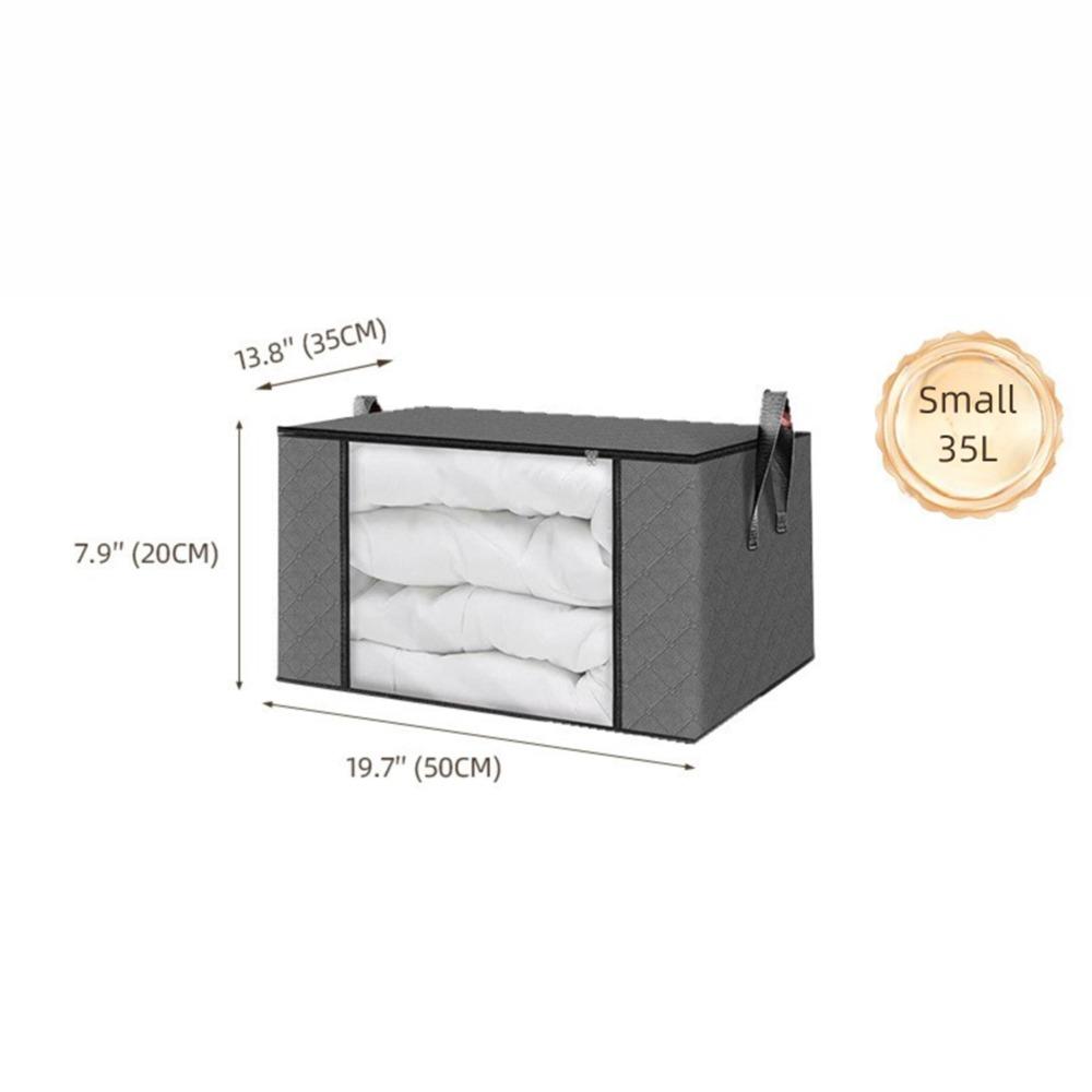 

Non-woven Fabric Clothes Storage Bins 35L/60L/90L Storage Organizer Storage Basket Household 35L