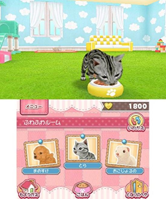 Live with Cute Cats Mini Animals 3DS Pets! Dogs, & -