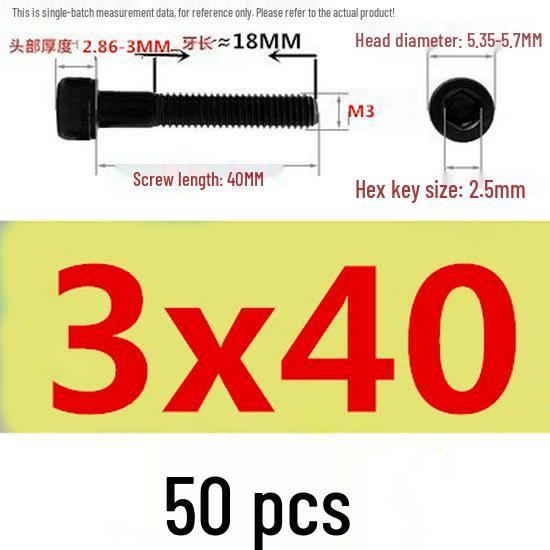 High-Strength Grade 12.9 Internal Hex Head Screws M1.4-M20