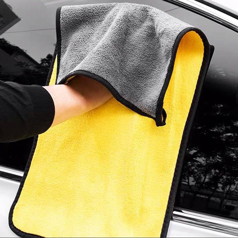 1/2/5Pcs Car Wash Microfiber Drying Cloth Cleaning Towel Double Layer Clean Rags Auto Detailing Cleaning 30x30/40/60cm Wholesale
