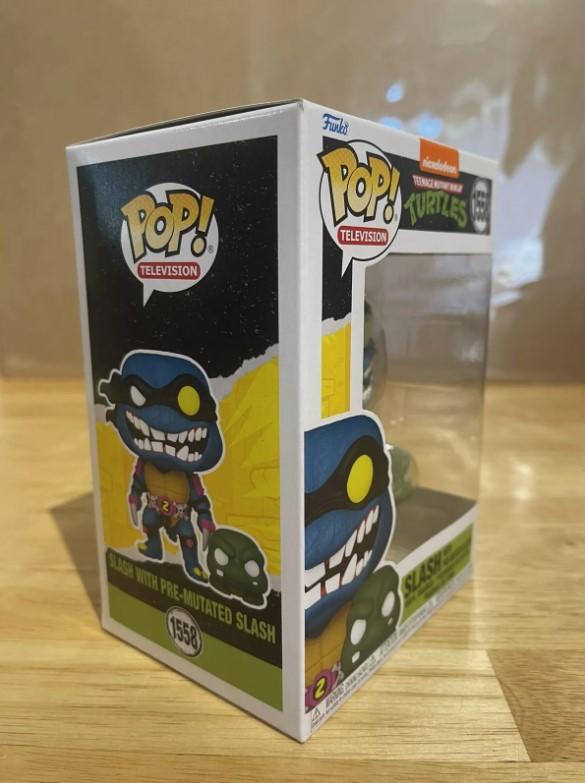 Figure Teenage Mutant Ninja Turtles Slash with Pre-Mutated Slash Funko Pop Funko Pop Ninja Turtles TMNT 10 Cm #1558