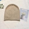 Wool Hat Women's Autumn and Winter New Versatile Knitted Warm Ear Protection Internet Celebrities Show Face Small Lazy Pile Hat