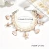 Boho Handcrafted Woven Anklet Seashell Starfish Tassel Foot Chain Bracelet for Women Beach Vacation