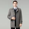 Brand Men's Double-Faced Wool Business Jacket - Middle-aged Father's High-Grade Sheep Wool Coat