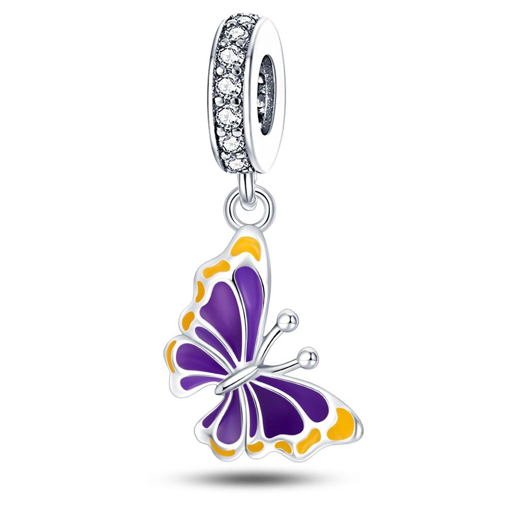 

Delicate Butterfly Beaded Pendant Set DIY Glowing Beads Early Spring Insect Theme Jewelry Making Kit
