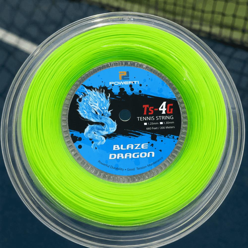 Smooth Tennis String Polyester Neon Green Tennis String Racquet String  For Tennis Racket