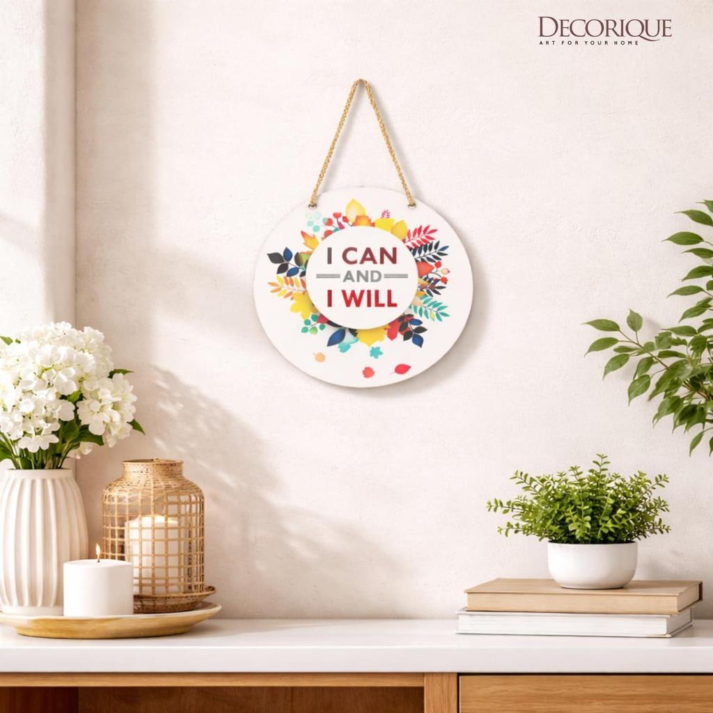 Wooden Wall Hanging Decor Can Will Decorative Wall Art MDF Wooden Modern Design