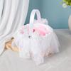 European Lace Bow Wedding Flower Girl Basket & Decorative Storage Basket