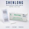 100 PCS Sterile Acupuncture Needles Coil Handle 0.18x7mm Disposable Single Use Shenlong 10 Cards of 10