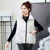 Simple and loose stand-up collar cotton vest women's short autumn and winter new thickened vest sports jacket