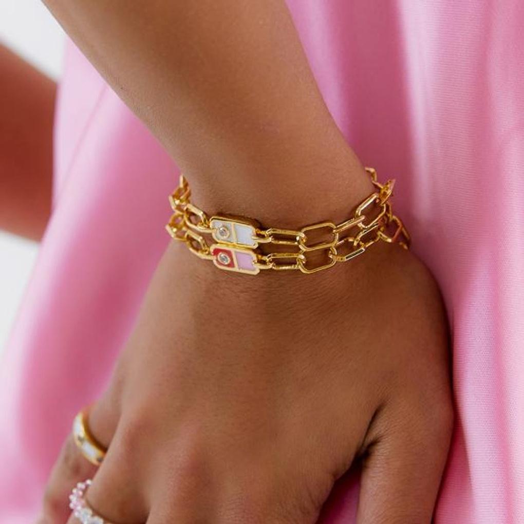 

[POPTS] White Modernity Stone Bracelet OTB122513EYW Basic (photo color)