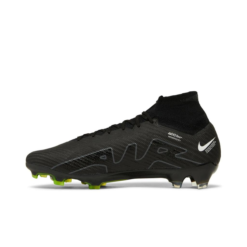 Nike Zoom Mercurial Superfly 9 Elite FG 'Shadow Pack' (Unisex) Black / Summit White / Volt / Dark Smoke Grey Soccer Shoes DJ4977 001