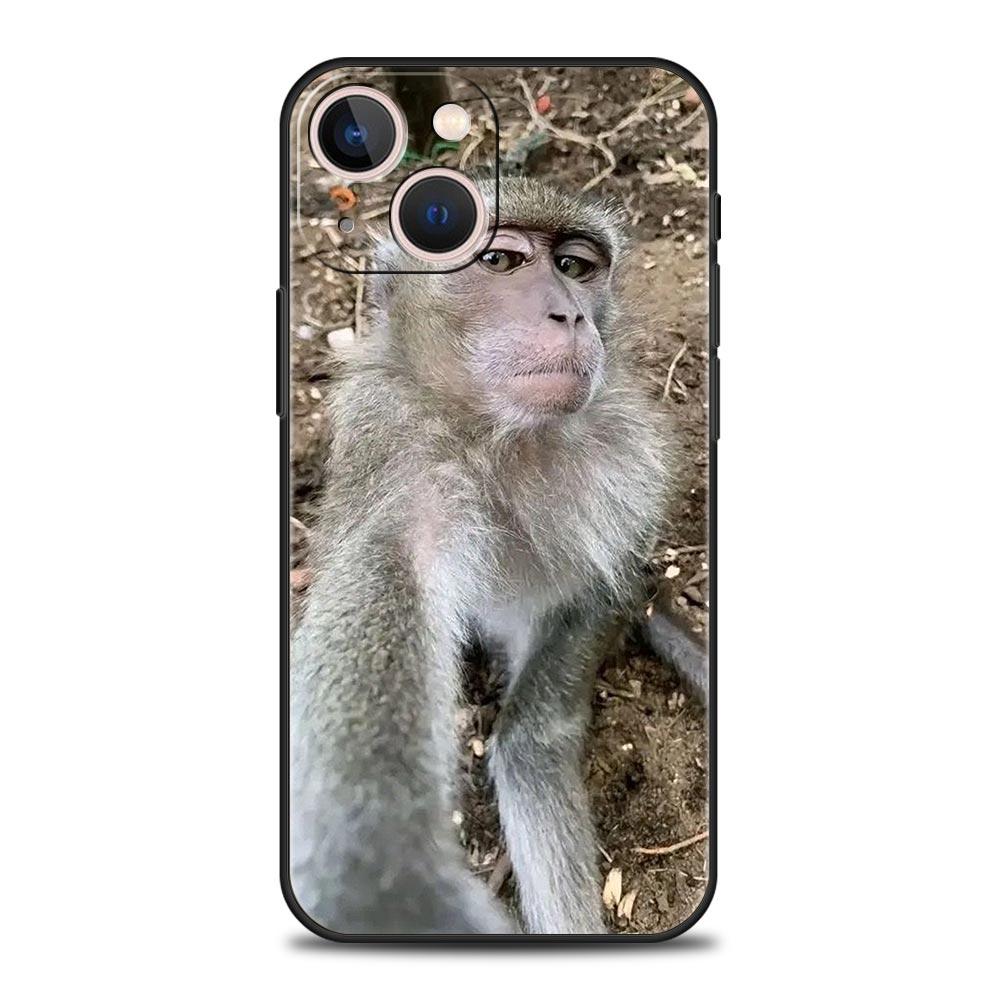 

Phone Case For iPhone 17 16e 15 14 13 12 11 Pro Max SE 7 8 Plus Shell iPhone 16 Soft TPU Cover Cute Funny Monkey iPhone 16 Pro