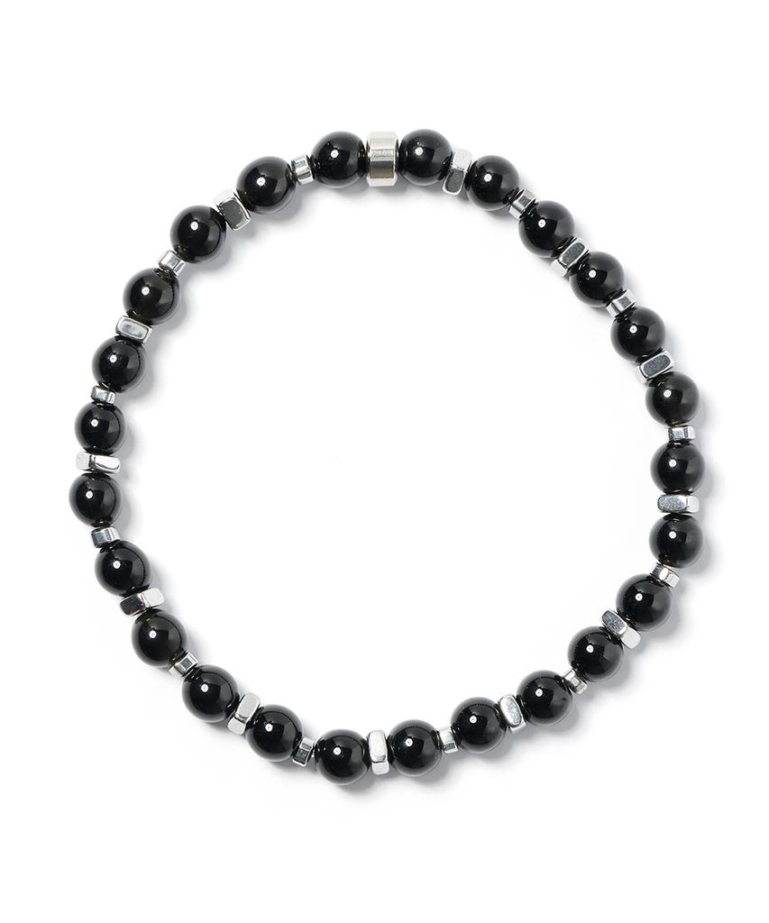 Jbans Classic 6Mm Black Onyx Double Mix Seahorse Chip Bracelet (C2503Ac1361_Bk)