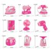 Children's Simulated Kitchen Play House Small Appliances Refrigerator Microwave Hair Dryer Coffee Machine Electric Kettle Toys