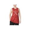 Under Armour Project Rock Letter Print Sports Training Breathable Vest Men Vests Red 1370488-635