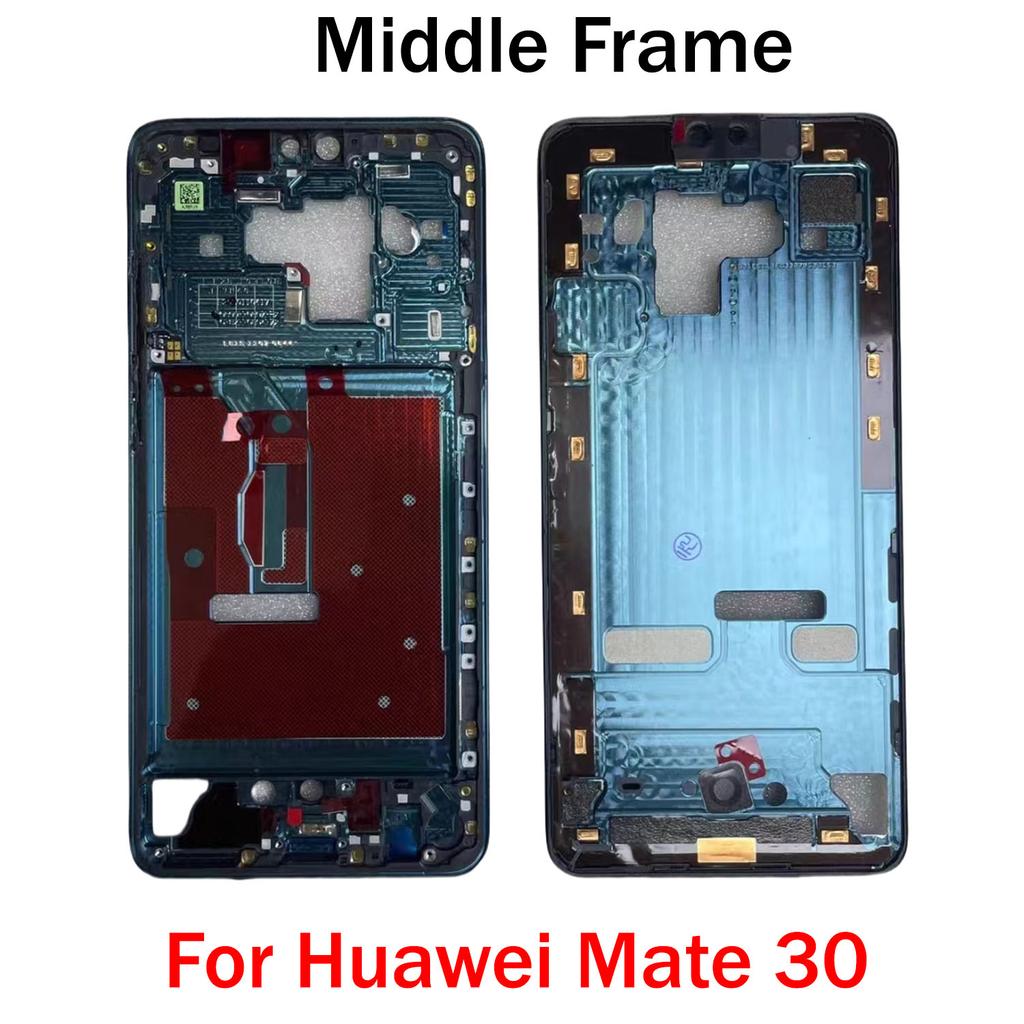 OG For Huawei Mate 20 30 40 50 70 Pro Plus RS Middle Frame Housing Front LCD Bezel Cover With Side Button