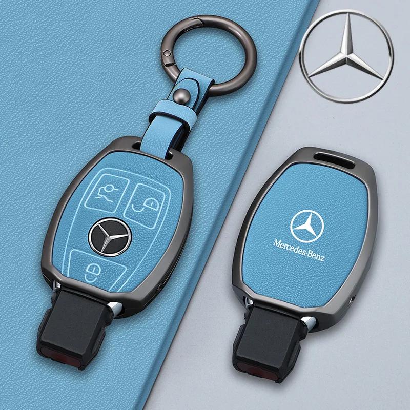 OQA4   Fashion Car Smart Key Case Cover For Mercedes Benz A B C E Class GLS GLA GLK GLC CLS CLA AMG W204 W205 W212 W463 W176 Keychain