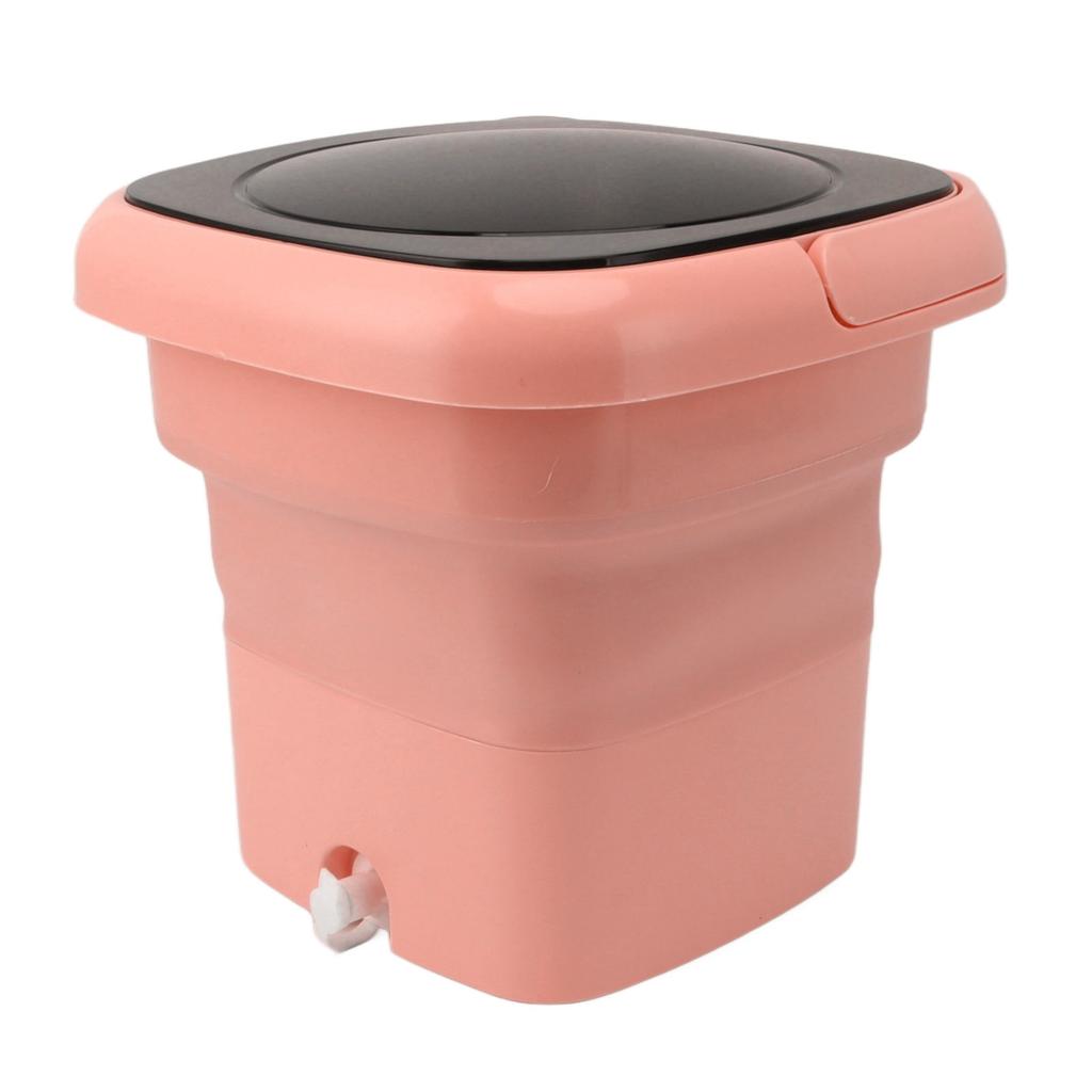 Foldable Washing Machine Mini Portable Bucket Laundry Washer with Black Lid for RV Travel Apartment