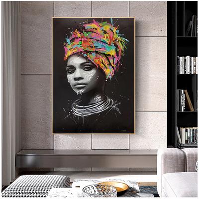 Abstrakte Figur Leinwand Malerei Afrikanische Frauen Porträt Poster Und Drucke Wand Kunst für Wohnzimmer Home Decor Bild Kein Rahmen