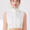 Fashionable Detachable Collar High Neck Accessory Neckwear For Dresses Blouses Formal Event Half Shirt Decorative Collar