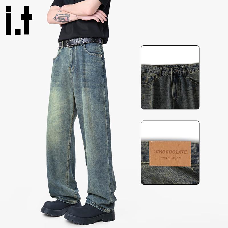 

Мужские американские ретро джинсы свободного кроя с широкими штанинами M