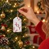DIY Gift Tags for Christmas 48 Pcs Merry Paper with Rope, Vintage Seasonal Festive Goodie Bags Hanging Labels Wrapping, Crafts, Holiday Party