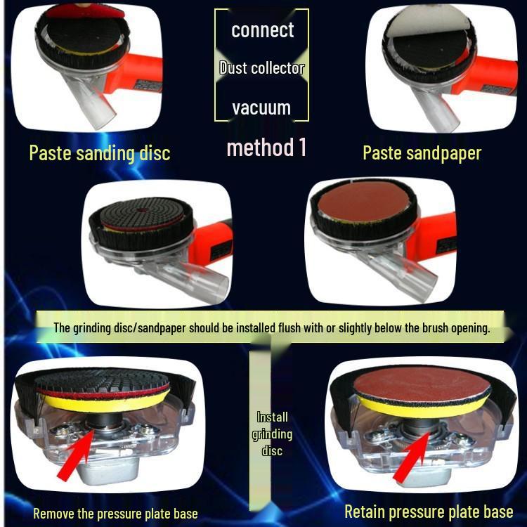 100-Type Dust-Free Vacuum Grinding Angle Grinder Protective Cover