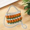 DIY Knitting Crochet Bag Kit Flower Hand Woven Handbag 7.09x2.76x5.12" Crossbody Girls Holiday