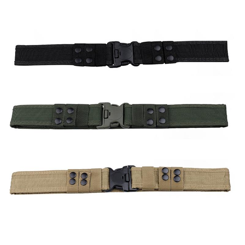 Men's Belt Outdoor Camouflage Tactical Belt Oxford Cloth Belt Mountaineering Belt Nylon Wide Waist Belt Work Belt Neutral Belts