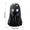 Hot New Arrival Cute Ghost Sculpture with Middle Finger Mini Halloween Desk Decor Funny Creative Novelty Gift for Office