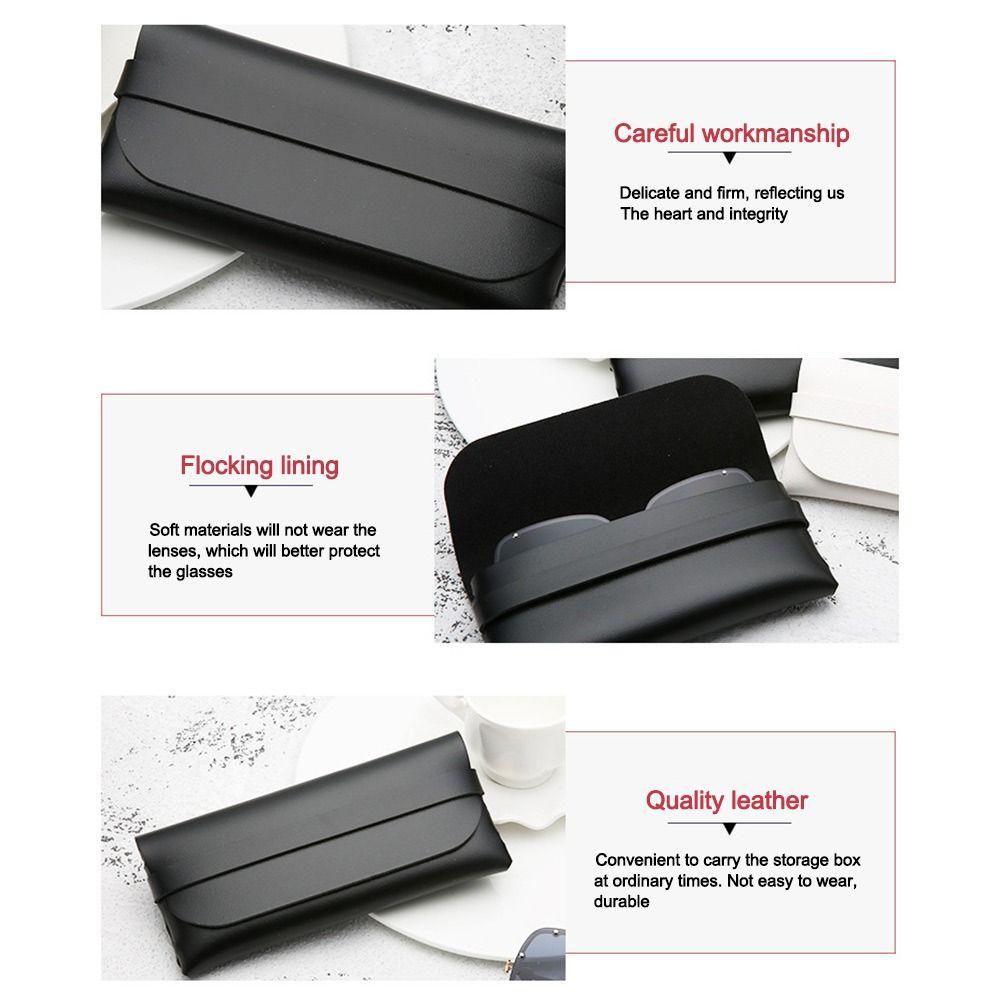 Anti-knock Reading Glasses Bag PU Leather Sunglasses Storage Box Glasses Case  Eyewear Accessories
