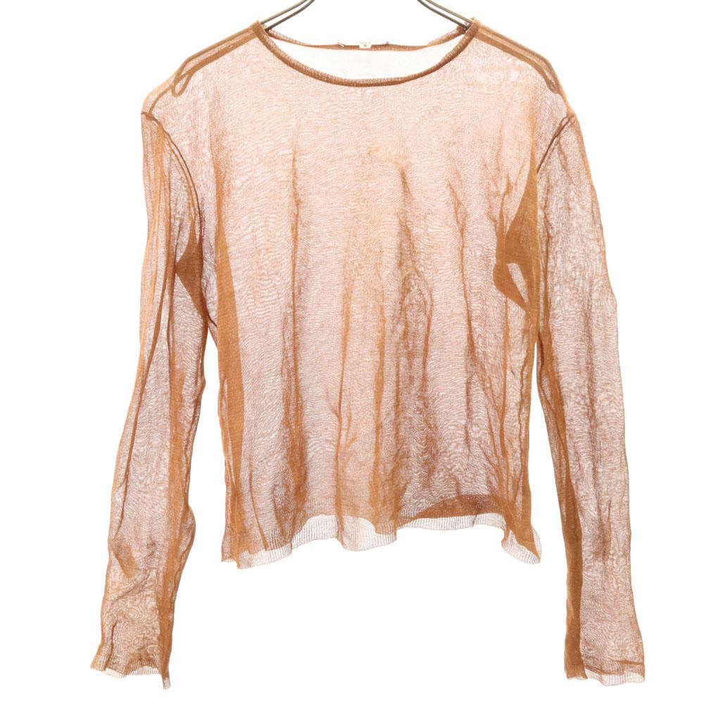 CELINE Long sleeve race Cut S Orange Women Used