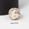 Star and Moon Bodhi Beads: Pure White High-Density 108 Bead Bracelet for DIY Prayer Accessories