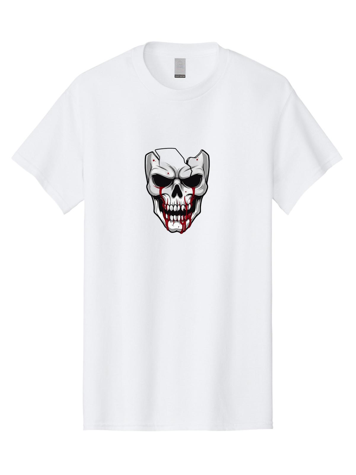 Skull Mens Graphic Tee, 100% Cotton, Casual Summer Wear S разноцветный