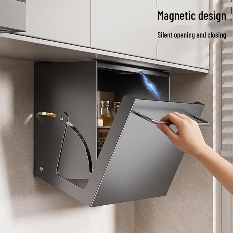 Punch-Free Wall-Mount Kitchen Seasoning and Storage Rack