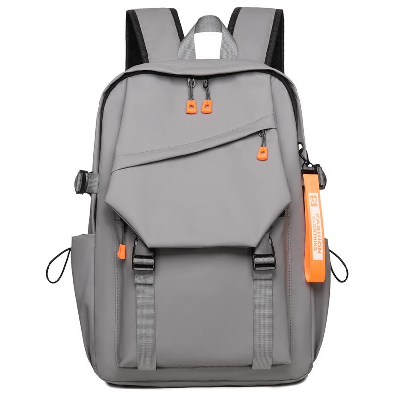 Водонепроницаемый нейлоновый рюкзак с множеством карманов, отделением для ноутбука, мужской, школьный, для путешествий серый