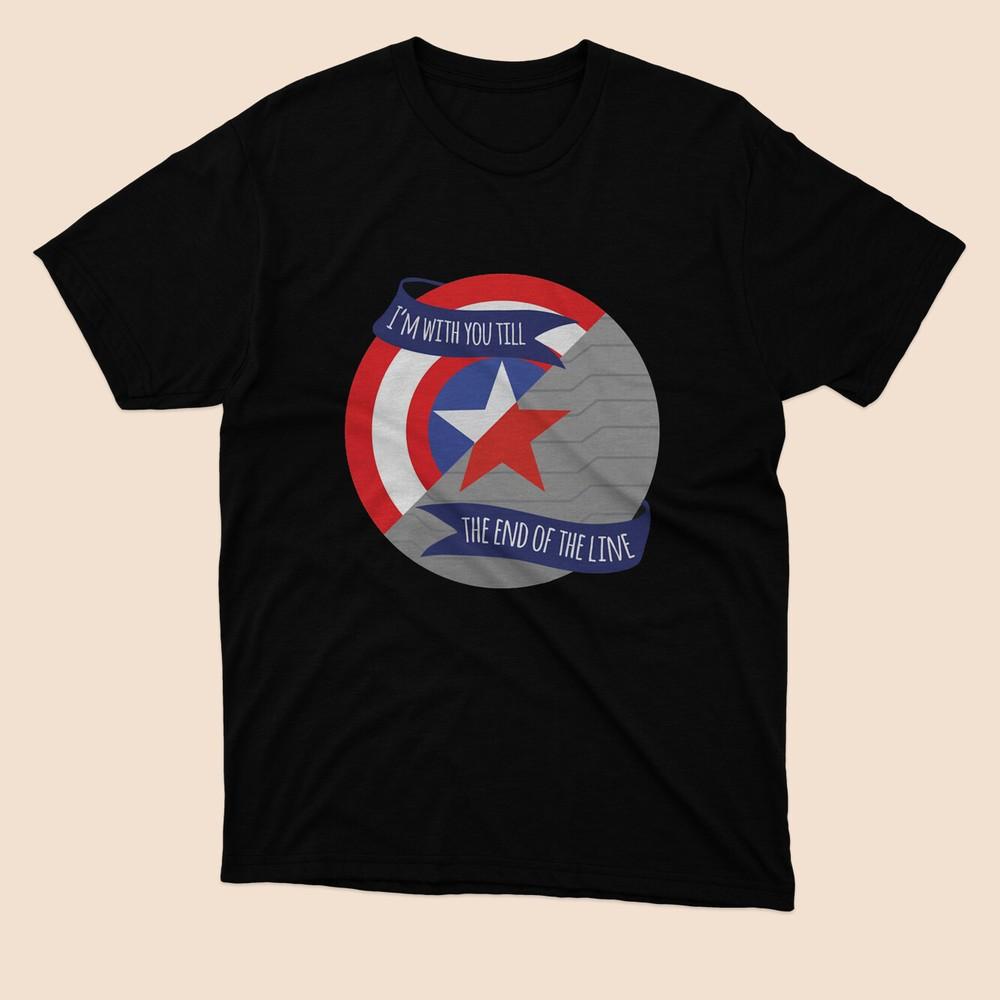 NWT Im With You Till the End Of The Line T-shirt Black S