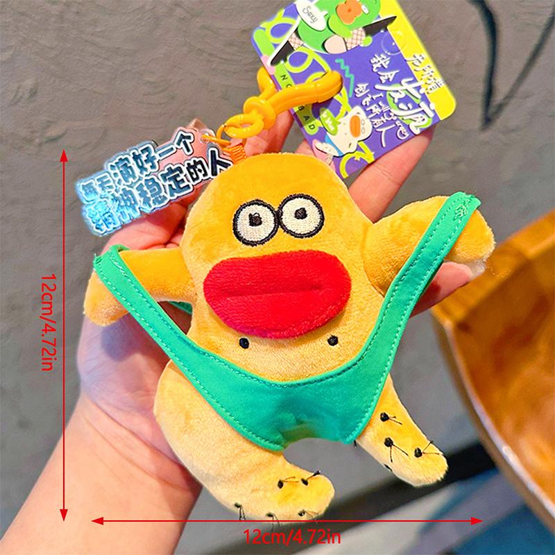 

Мультяшный Безумец Креативные Плюшевые Куклы Игрушка Брелок Подвеска для Рюкзака Забавный Уродливый Милый Мягкий Декор для Сумки Шарм Индивидуальность Подарок жёлтый