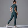 New Solid Color Double-sided Brushed Tight Fitting High Elasticity Breathable Yoga Suit Set For Running, Fitness, Sports, Yoga Suit For Women