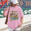 One More Chapter TShirt Book Lover Gift Cozy Literary Cat Reading Tee Bibliophile Shirt Unisex Casual Summer Cotton Short Sleeve