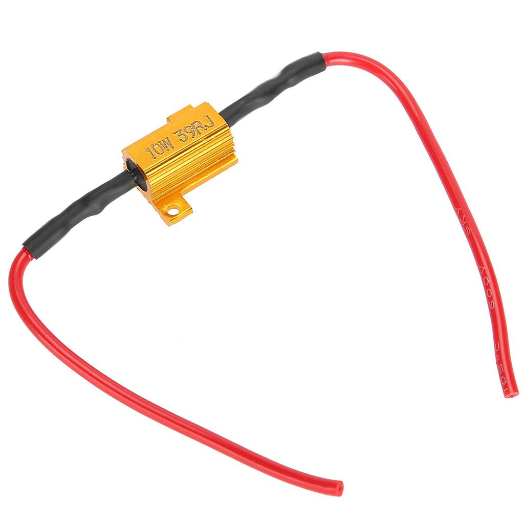 Lot de 2 décodeurs LED pour voiture, anti-hyper flash, sans erreur, résistance de charge bobinée 10 W, 39 ohms