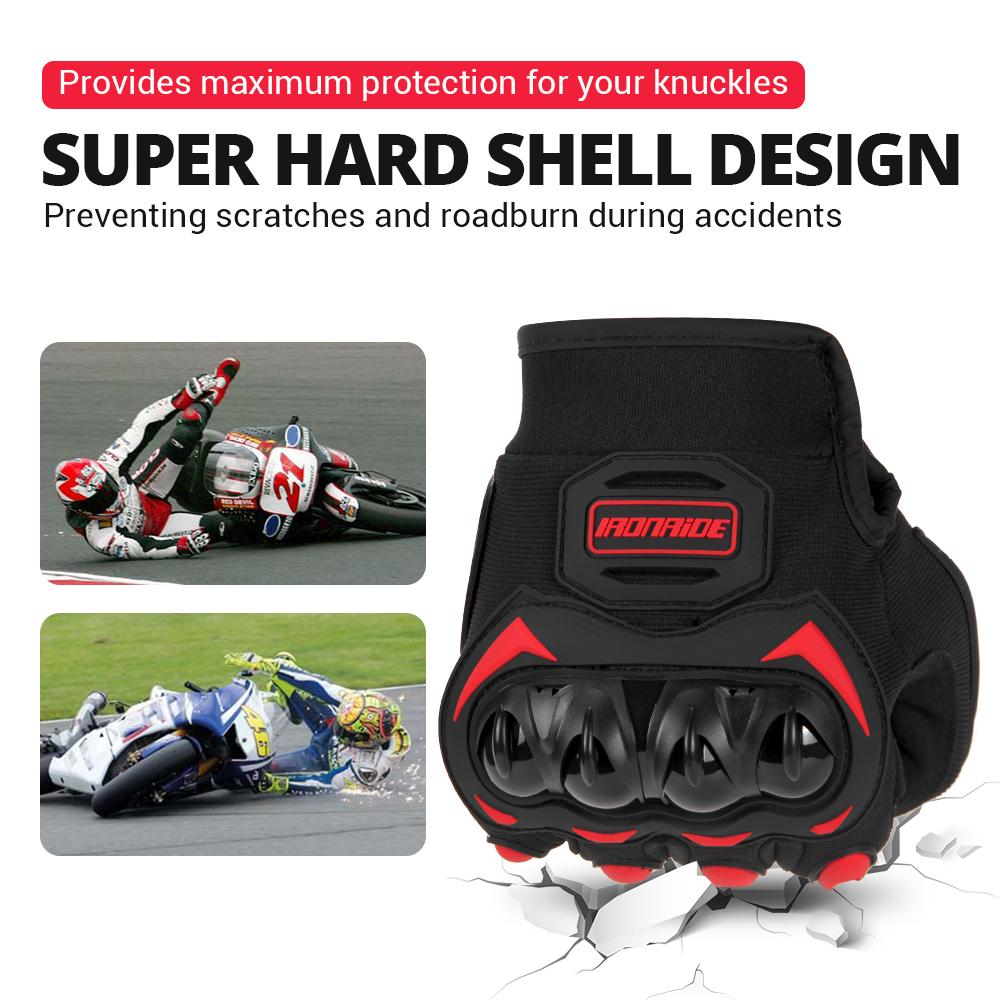 Gants de Moto Portables Moto Motocross Respirants Écran Tactile Course Moto Vélo Équipement de Protection Été Guantes Gant