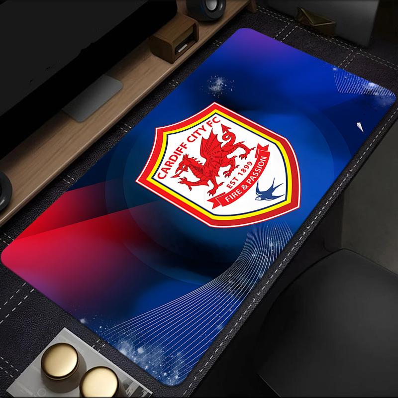 Football Club Cardiff Mouse Pad, Rubber Base, Mouse Pad for Gamers and Office Use, Gaming Desk , Easy To Clean Mat Christmas fan gifts