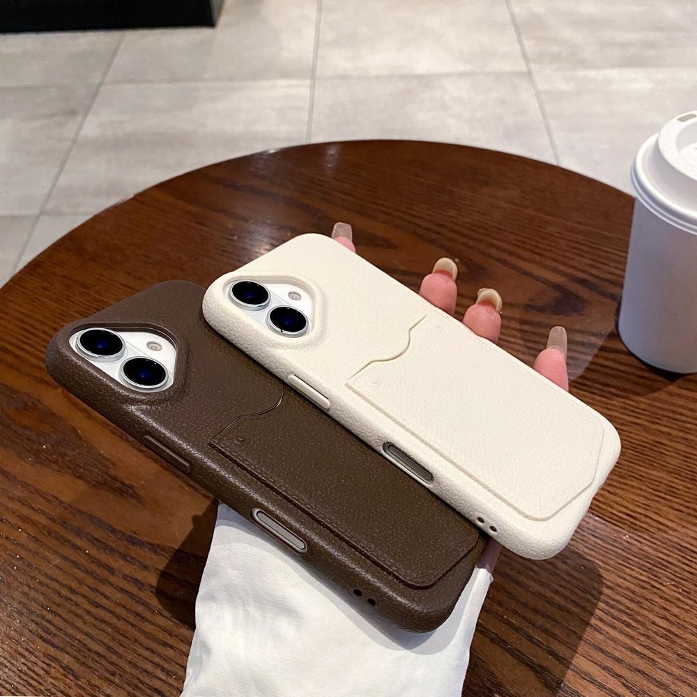 Luxusní pouzdro na karty pouzdro na peněženku se vzorem liči Kryt na telefon TPU pro iPhone 16 Pro Max 16 15 14 13 Pro Max Nárazuvzdorný nárazník na telefon