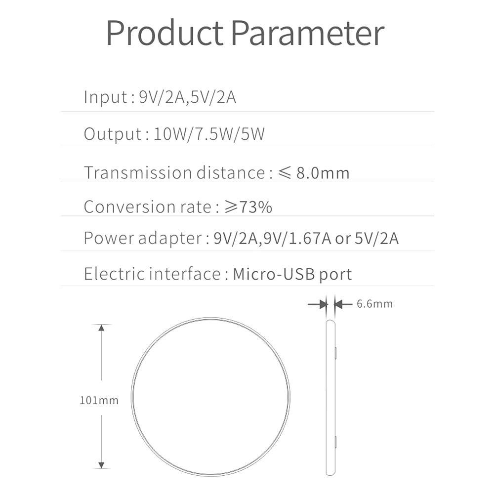 Wireless Charger Wireless Charging Station Compatible for IPhone for Huawei for Xiaomi