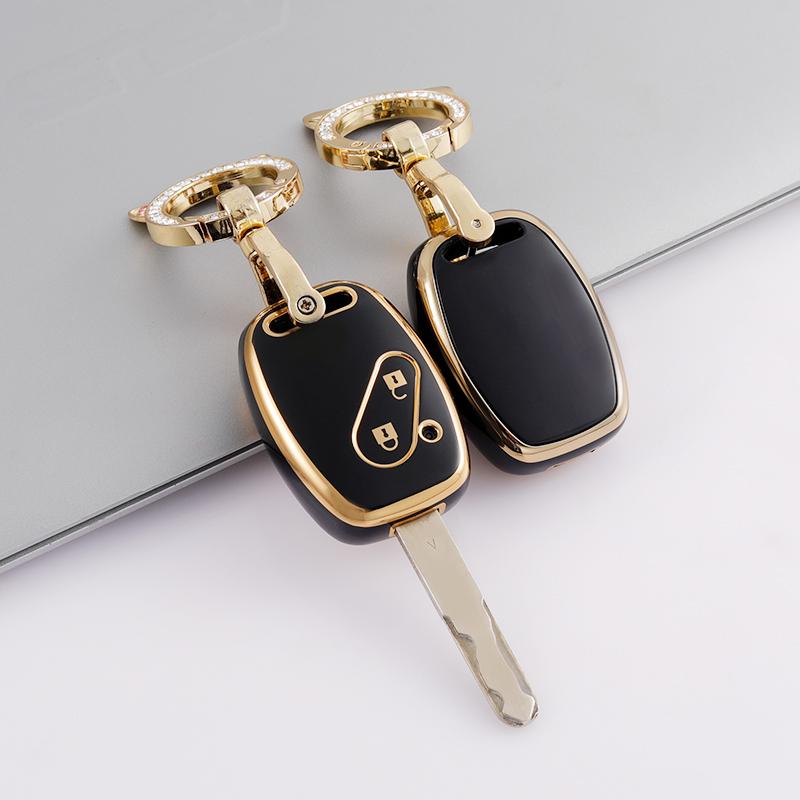 2 Buttons TPU Auto Shell Fob Keychain For Honda Fit CIVIC JAZZ Pilot Accord CR-V Freed Pilot StepWGN Insight Car Key Case Cover