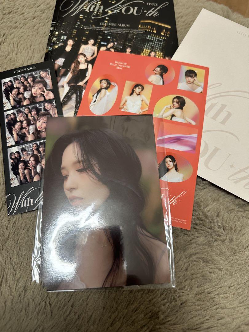 

[USED] twice With YOU-th autograph postcard Mina